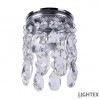 Луна стационарна кръгла хром + кристали LS400209 MR16 max.7W LED Ø85x200mm/cut 55mm Lightex