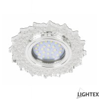 Луна стационарна кръгла прозрачен акрил с LED лента 3W 4000K 330lm LS500170 MR16 max.7W LED Ø100x20mm/cut 65mm Lightex