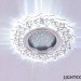 Луна стационарна кръгла прозрачен акрил с LED лента 3W 4000K 330lm LS500170 MR16 max.7W LED Ø100x20mm/cut 65mm Lightex