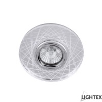Луна стационарна кръгла прозрачен акрил с LED лента 3W 4000K 170lm LS500175 MR16 max.7W LED Ø120x20mm/cut 65mmLightex