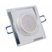 Луна стационарна стъкло прозрачно GU10 90mm x 90mm /cut 75mm Lightex