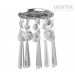 Луна стационарна кръгла хром + кристали LS400206 GU10 max.7W LED Ø85x150mm/cut 55mm Lightex