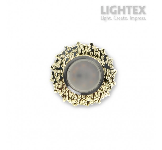 Луна стационарна кръгла прозрачен акрил с LED лента 3W 4000K 170lm LS500170 GU10 max.7W LED Ø100x20mm/cut 65mm Lightex