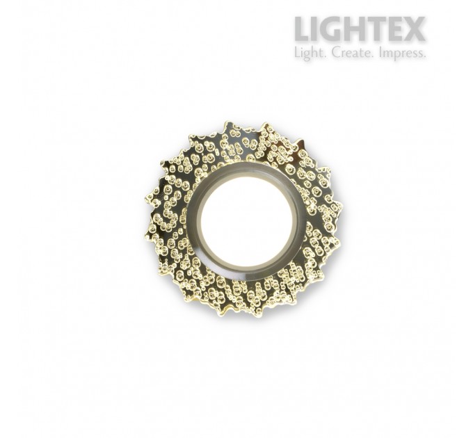 Луна стационарна кръгла прозрачен акрил с LED лента 3W 4000K 170lm LS500170 GU10 max.7W LED Ø100x20mm/cut 65mm Lightex