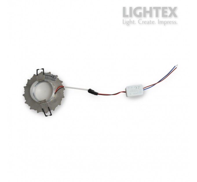 Луна стационарна кръгла прозрачен акрил с LED лента 3W 4000K 170lm LS500170 GU10 max.7W LED Ø100x20mm/cut 65mm Lightex