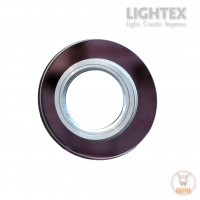 Луна стационарна кръгла стъкло лилаво GU10 max.7W LED Ø90mm/cut 60mm LS200112  Lightex