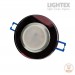 Луна стационарна кръгла стъкло лилаво GU10 max.7W LED Ø90mm/cut 60mm LS200112  Lightex
