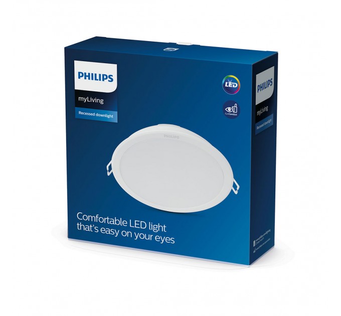 Philips LED луна за вграждане MESON 17W 6500K 1750lm 220V Ø150mm бяла