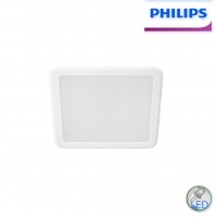 Philips LED луна за вграждане MESON 125 12.5W 6500K 1300lm 220V квадрат 140x140mm/cut 125х125mm бяла