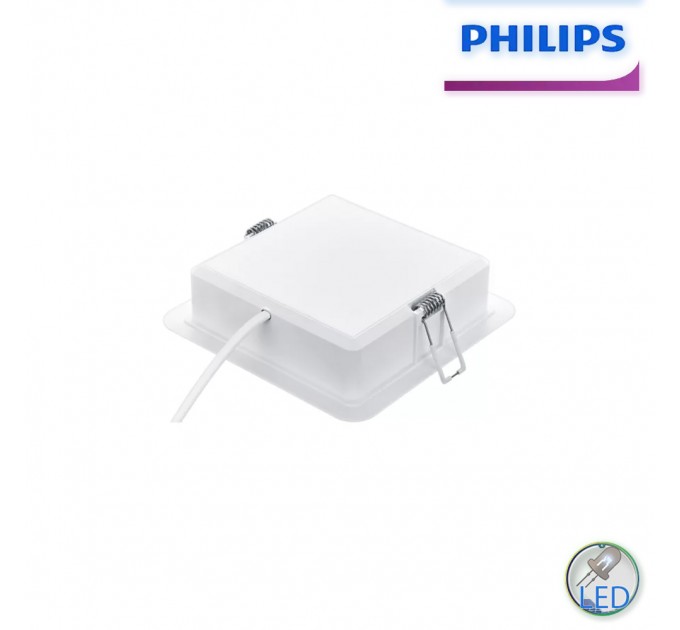 Philips LED луна за вграждане MESON 150 16.5W 6500K 1750lm 220V квадрат 165х165/cut 150x150 бяла