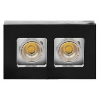 Луна акрил черно и прозрачно с  LED 2x1W   3000К~3500К Lightex