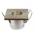 Звездно небе HL0092WH 220V 1W 4000K 90lm квадрат алуминий 40x40mm/cut 30mm хром мат Lightex