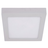 LED луна бяла  открит монтаж 220V 6W IP40 120D 120х120 квадратна 4000K 390lm Lightex