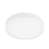 LED луна регулируема за скрит и открит монтаж 220V 12W Ø130 4000K 960lm бяла с бял ринг от Ø80 до Ø100 Lightex