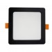LED луна CARO черна влагозащитена 220V 18W IP54 CCT 1440lm 170x170mm/cut 145x145mm Lightex