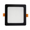 LED луна CARO черна влагозащитена 220V 18W IP54 CCT 1440lm 170x170mm/cut 145x145mm Lightex