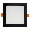 LED луна CARO черна влагозащитена 220V 24W IP54 CCT 1920lm 220x220mm/cut 200x200mm Lightex