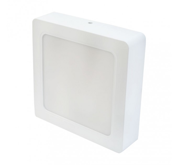 LED луна CARO 2в1 за скрит и открит монтаж бяла влагозащитена 220V 12W IP54 CCT 960lm 145x145mm/cut 120x120mm Lightex