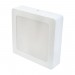 LED луна CARO 2в1 за скрит и открит монтаж бяла влагозащитена 220V 12W IP54 CCT 960lm 145x145mm/cut 120x120mm Lightex