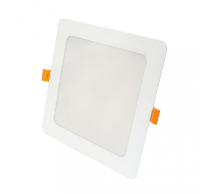 LED луна CARO 2в1 за скрит и открит монтаж бяла влагозащитена 220V 12W IP54 CCT 960lm 145x145mm/cut 120x120mm Lightex