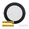 LED луна CARO N черна влагозащитена 220V 5W IP54 CCT 425lm Ø95xH22mm/ cut 75mm Lightex