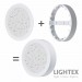 LED луна CARO N за скрит и открит монтаж бяла влагозащитена 220V 18W IP54 CCT 1530lm Ø170xH31mm/ cut Ø150mm Lightex