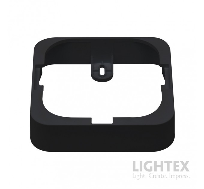 LED луна CARO N за скрит и открит монтаж черна влагозащитена 220V 9W IP54 CCT 765lm 120x120xH31mm/ cut 100x100mm Lightex