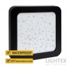 LED луна CARO N за скрит и открит монтаж черна влагозащитена 220V 18W IP54 CCT 1530lm 170x170xH31mm/ cut 150x150mm Lightex
