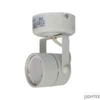 Прожектор корпус за таван GU10 кръг бял Lightex