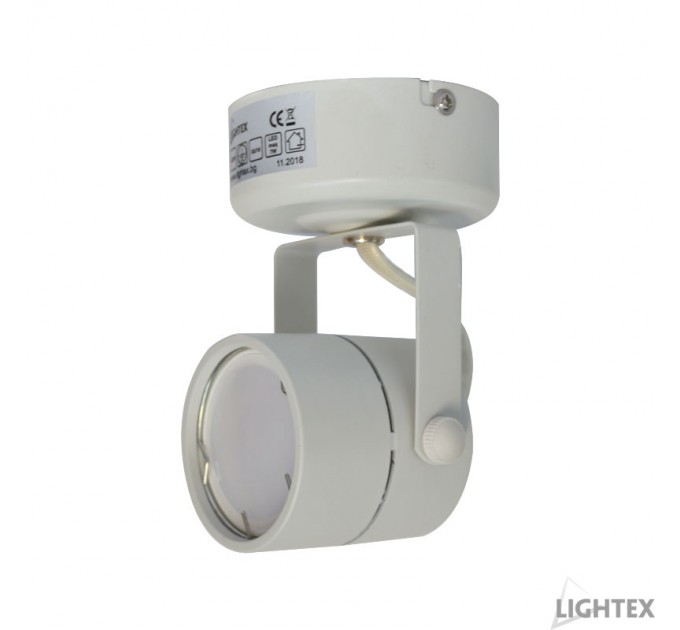 Прожектор корпус за таван GU10 кръг бял Lightex