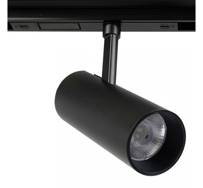 LED прожектор за шина KATANA SKY DC48V 18W 4000K 1100lm 36° Ø65х156mm алуминий черен Lightex