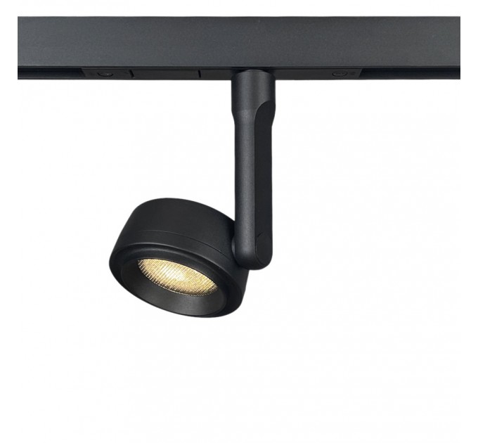 LED прожектор за шина KATANA SUN DC48V 10W 4000K 320lm 50° Ø75х35mm алуминий черен Lightex