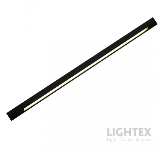 LED линейно тяло за шина KATANA LINE DC48V 24W 3000K 720lm 1010x15x17mm алуминий черен Lightex