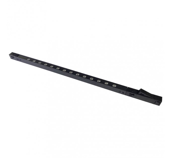 LED линейно тяло за шина KATANA GRILLE DC48V 8W 4000K 500lm 30° 410x15x17mm алуминий черен Lightex