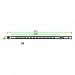LED линейно тяло за шина KATANA GRILLE DC48V 8W 4000K 500lm 30° 410x15x17mm алуминий черен Lightex