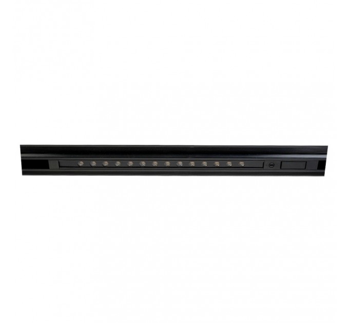 LED линейно тяло за шина KATANA GRILLE DC48V 8W 4000K 500lm 30° 410x15x17mm алуминий черен Lightex