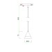 LED пендел за шина KATANA CALLA DC48V 6W 4000K 420lm 36° Ø84х75mm Lightex
