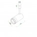 LED прожектор за система IMAGINARIUM HAWK DC48V 10W 3000K 450-600lm 10°-55° Ø55x115mm алуминий черен Lightex