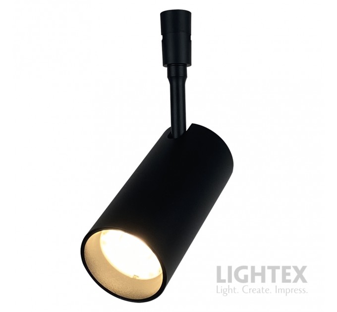 LED прожектор за система IMAGINARIUM SKY DC48V 7W 3000K 420lm 36° Ø45x100mm алуминий черен Lightex