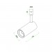 LED прожектор за система IMAGINARIUM SKY DC48V 18W 4000K 1200lm 36° Ø65x135mm алуминий черен Lightex