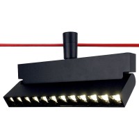 LED прожектор за система IMAGINARIUM LEE DC48V 12W 4000K 600lm 36° 220x23x87mm алуминий черен Lightex