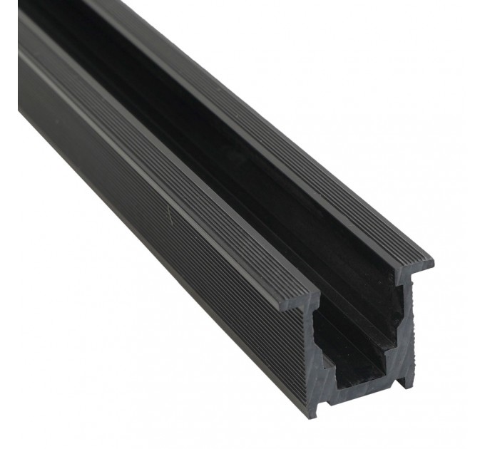 Шина за вграждане в гипсокартон KATANA 2000x33x27mm plastic черна Lightex