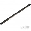 LED линейно тяло за шина KATANA GRILLE DC48V 16W 3000K 1000lm 30° 710x15x17mm алуминий черен Lightex