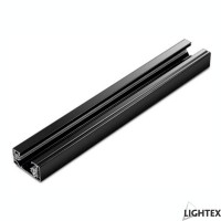 Монофазна шина със захранване за релсов монтаж черна 1m 41.4х18 Lightex