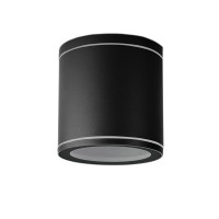 Влагозащитена луна за външен монтаж EAGLE 1xGU10 max.LED 7W IP65 кръг черна 90x90mm Lightex