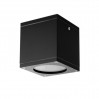 Влагозащитена луна за външен монтаж EAGLE 1xGU10 max.LED 7W IP65 квадрат черна 86x86x90mm Lightex