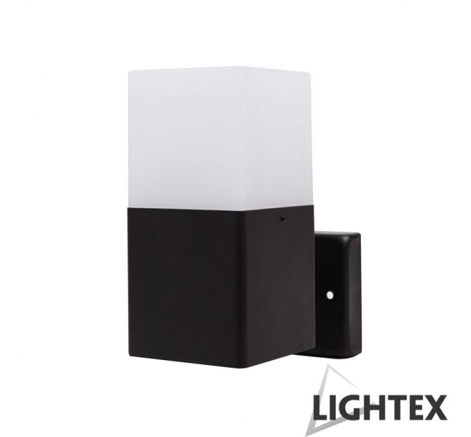 Градинско тяло стенно COIN 1xЕ27 IP44 черно Lightex