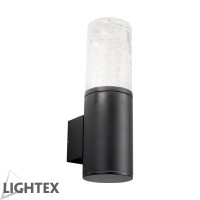 Градинско тяло MAINZ стенно H270 Ф90 1xЕ27 IP54 мат.черно Lightex
