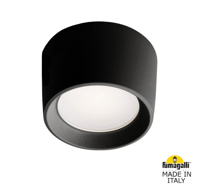 Луна за открит монтаж LIVIA 160 черна GX53 LED 7W 3000K/4000K/6500K 800lm IP55 Ø160 Fumagalli