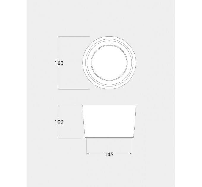 Луна за открит монтаж LIVIA 160 черна GX53 LED 10W 3000K/4000K/6500K 1290lm IP55 Ø160 Fumagalli